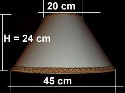 Lampenschirm A556A - Ø ca. 45 cm 