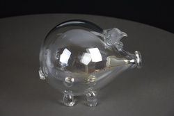 Sparschwein aus Glas - 21*17 cm - K3004